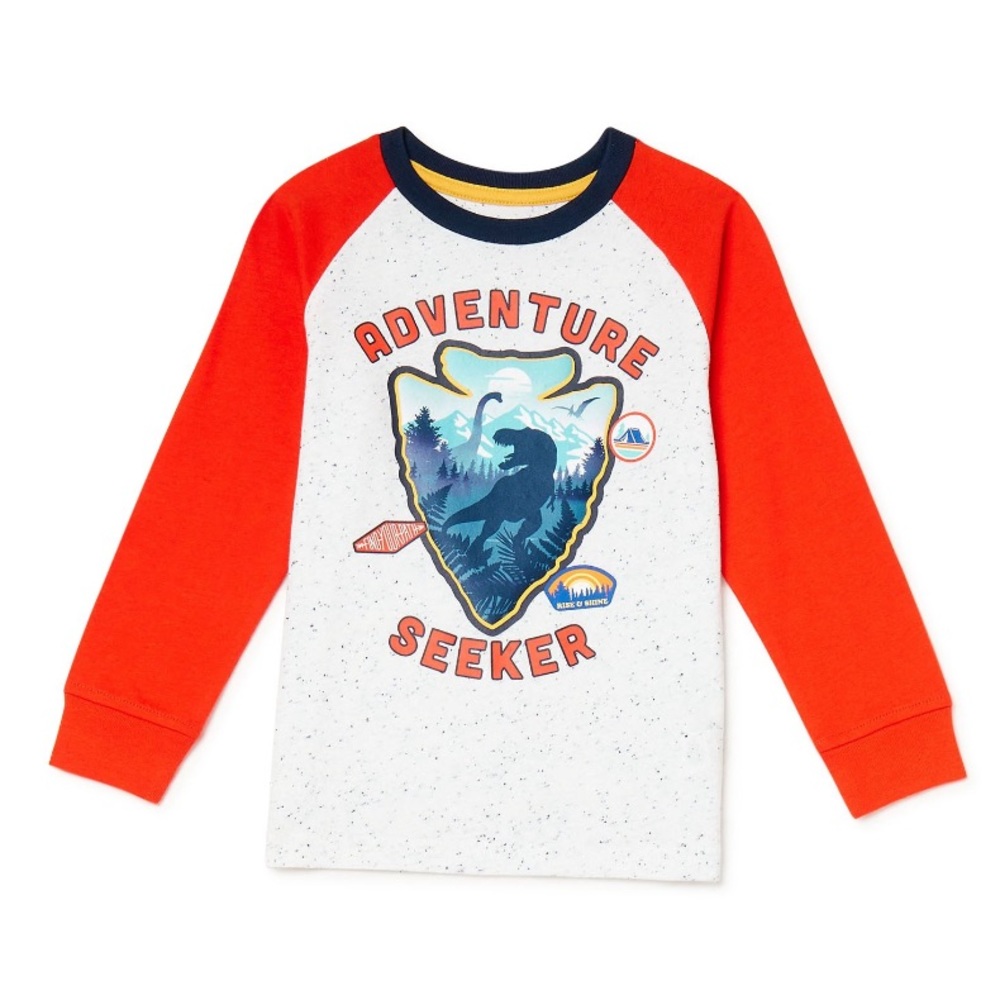 NWT size 7 Boys’ Long Sleeve Dino T-Shirt from 365 Kids By Garanimals
